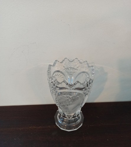 Vintage glass small vase very - glass,