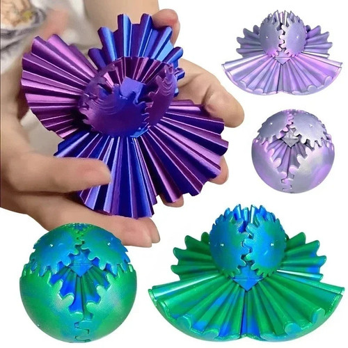 Printed gear ball - 3d,