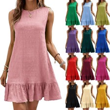 Womens Mini Dress Sleeveless