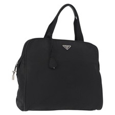 PRADA Hand Bag Nylon Black