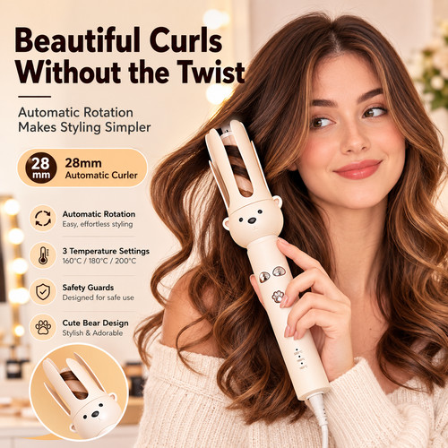 Automatic hair curler 28mm - automatic,