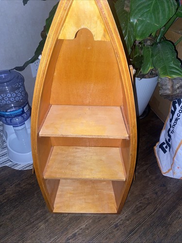 Wooden row boat shelf - row, w/