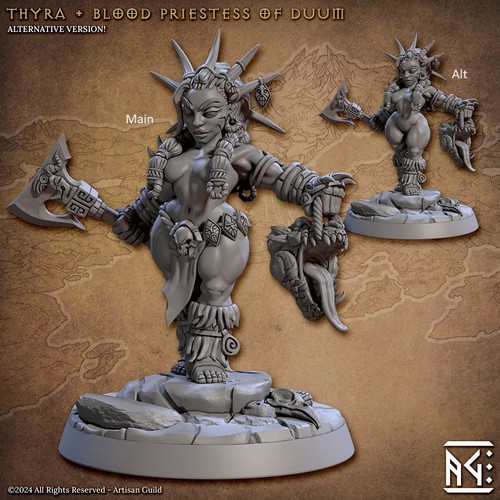Dwarf blood priestess thyra - thyra, |