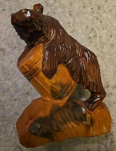 Hand carved wooden figure - wooden,