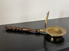 Vintage Mini brass bed warmer