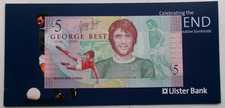 GEORGE BEST - £5 NOTE - 2006 ULSTER BANK - FIVE POUND & WALLET - UNCIRCULATED