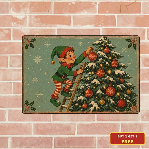 Christmas elf climbing ladder - christmas,