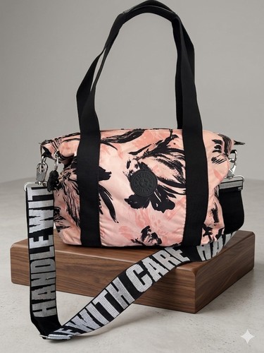 Kipling pink floral large - pink,
