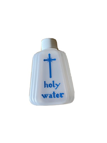 Blue cross holy water bottle - water, 4