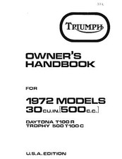 Triumph owners manual - triumph,
