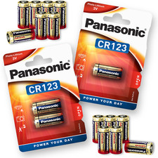 PANASONIC CR123 123 CR123A 3V Lithium Photo Camera Battery Long Life | 1-20 Pack