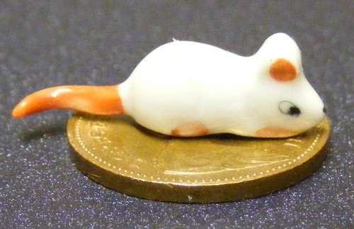White ceramic mouse - ceramic,