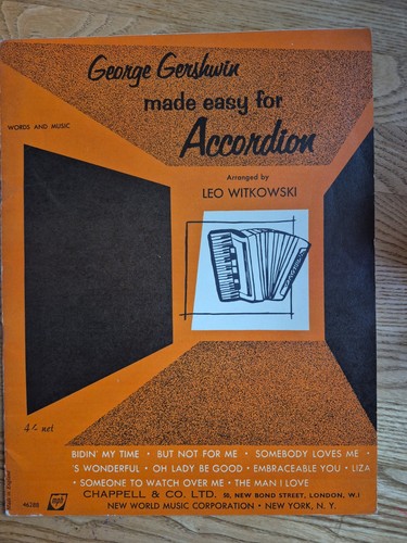 Accordian sheet music - sheet,