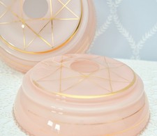 Vintage Pink Glass Light Shade