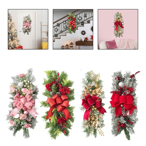 Christmas swag front door - door,
