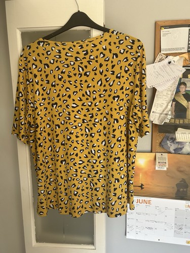 Kim top yellow navy - kim, &