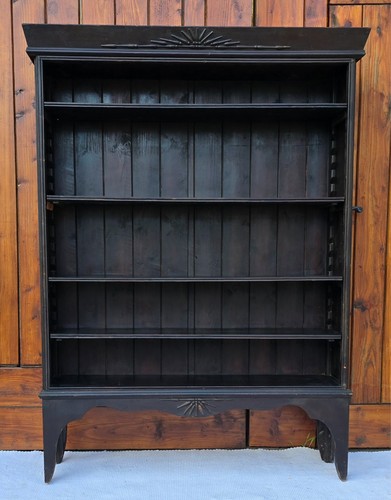 Large antique ebonised pine - antique,
