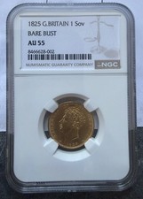 1825 Full Sovereign NGC AU55