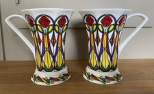 2 Johnson Brothers Art Deco Style Mugs Bone China