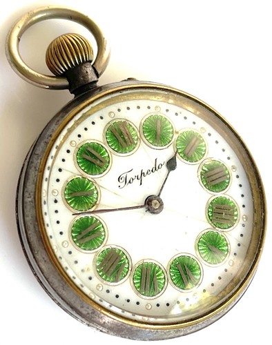 Torpedo pocket watch antique - watch,