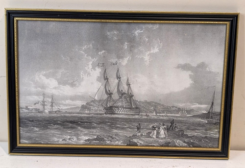 Vintage marine print sailing - vintage,