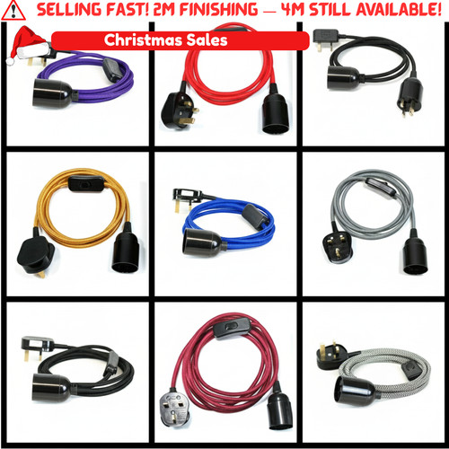 Plug pendant fabric flex - in,