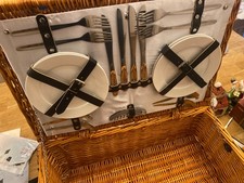 Stylish large wicker picnic