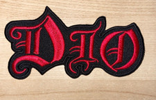 10 x 5  cm  -DIO dio MUSIC BAND LOGO EMBROIDERED APPLIQUE IRON / SEW ON PATCH