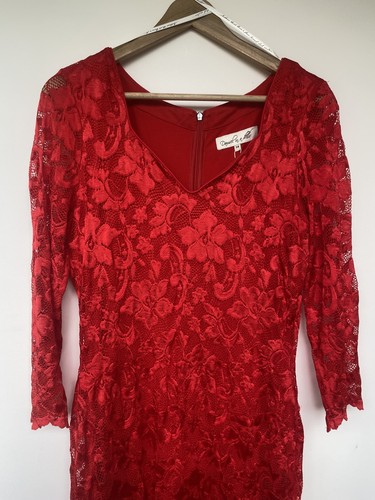 Damsel dress red slinky - damsel, in
