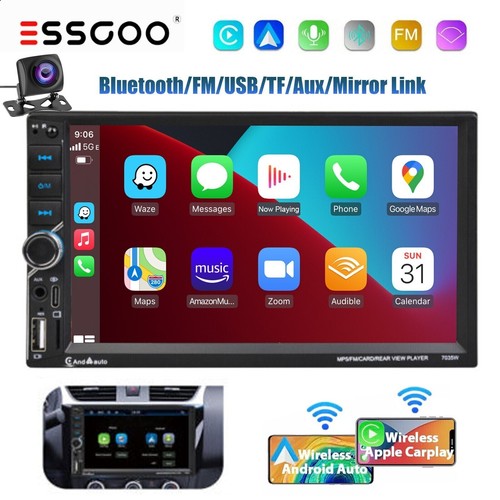 Double din car stereo radio - car,