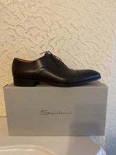 Santoni Dark Brown Leather