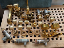 Large collection of Sherle Wagner Gold Plated Brass bathroom fittings