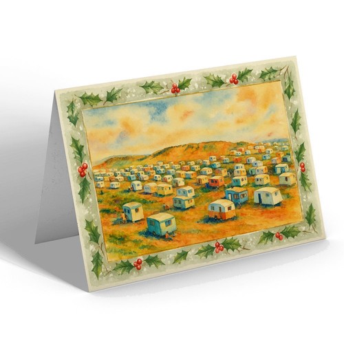 Xmas notelet the caravan - notelet,