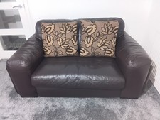 Used Real Leather Brown Four