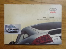 Audi TT Coupe Owners Handbook