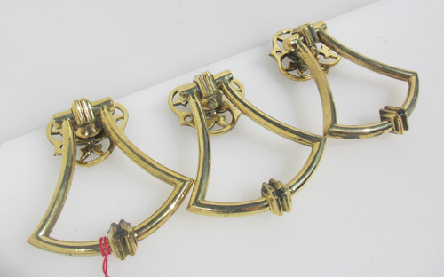 Victorian brass lever door - brass,