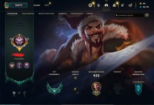 League of Legends Account EUW - Level 111, 520 Skins , 10 chromas (PLAT 4)