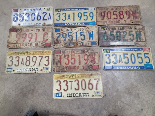Used indiana license - 10,
