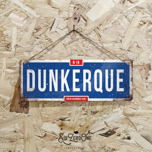 Ww2 road metal sign - metal,