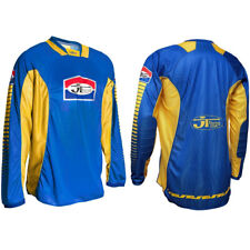 JT RACING JERSEY BLUE YELLOW PRO-TOUR MOTOCROSS MX SHIRT retro evo classic new