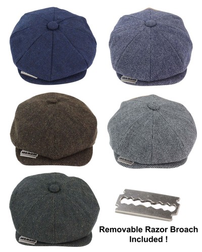 Mens tweed newsboy - tweed, cap