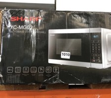 Sharp YC-MG02 Silver 20L 800W Microwave with 1000W Grill and Touch Control