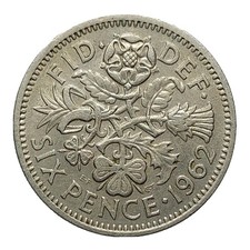 Great Britain Sixpence 1962