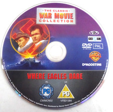 WHERE EAGLES DARE DVD DISC