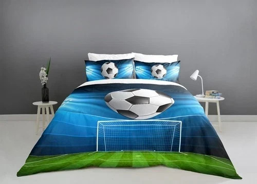 Football print duvet cover - football,