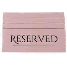  4 Pcs Wedding Seating Plan Board Reserved Guest Table Sign Number Stand