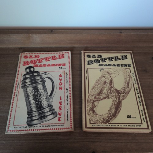 Vintage old bottle magazine - bottle,