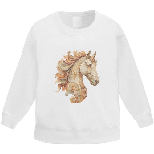 Wooden horse bust kids - 'wooden,