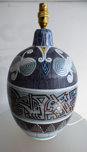 Decorative swedish lamp - lamp, base