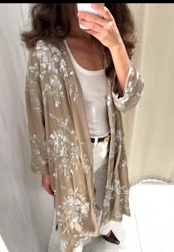 Zara sequin floral satin - sequin,